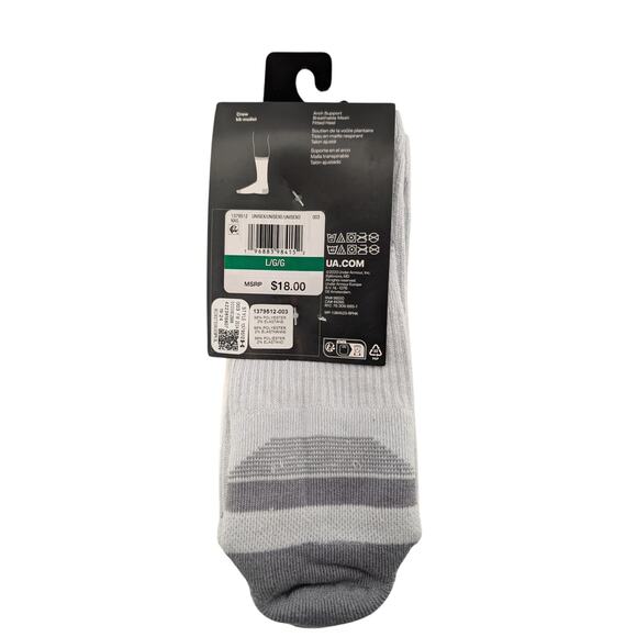 NWT Under Armour UA Performance Tech Unisex 3-Pack Crew Socks  sz 8.5-13 - Picture 4 of 6